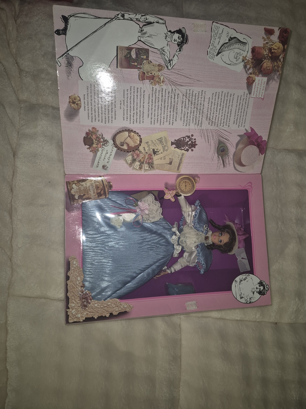 Barbie Pink and White Branded Display Box Panel